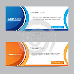 Web Banner Vector Element Design Template