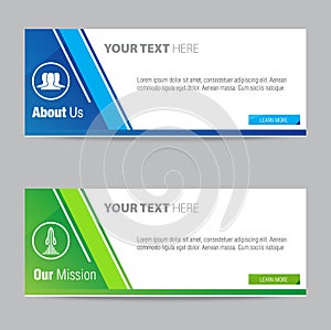 Web Banner Vector Element Design Template