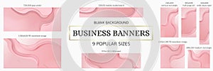 Web Banners Bundle. 9 popular sizes