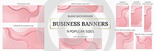 Web Banners Bundle. 9 popular sizes photo