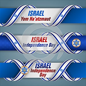 Web banners for Israel, celebration of Independence day