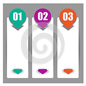 Web banners in numbers.Eps.Vector