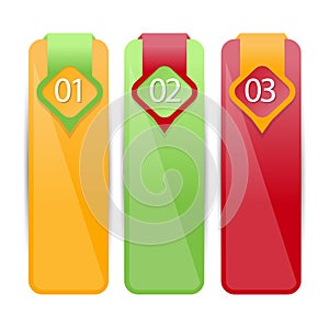 Web banners in numbers.Eps.Vector