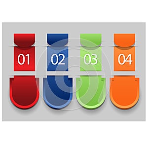 Web banners in numbers.Eps.Vector