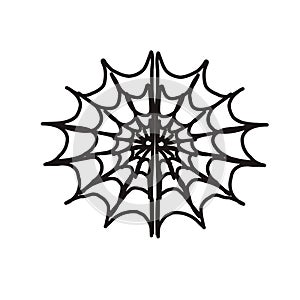 Web. black spider web. halloween decoration. feast of dishonor