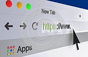 Web browser address bar photo