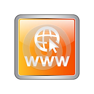 Web browser icon button