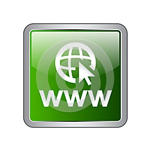 Web browser icon button