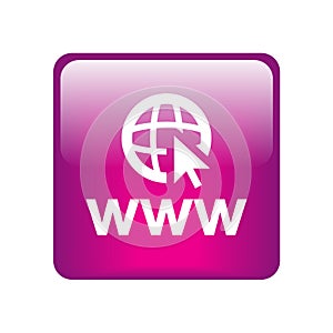 Web browser icon button