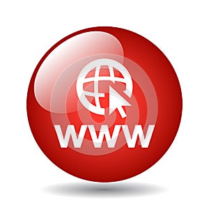 Web browser icon button