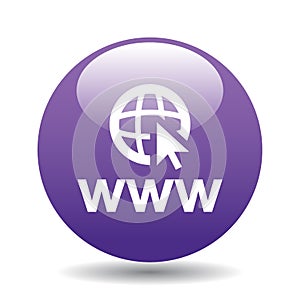 Web browser icon button