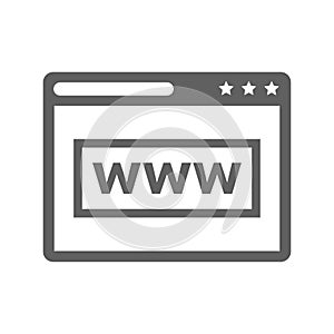 Web browser icon, internet browser