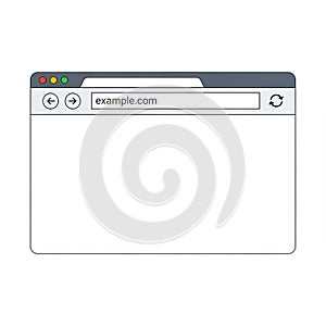 Web browser icon isolated on white background