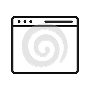 Web Browser icon vector image.
