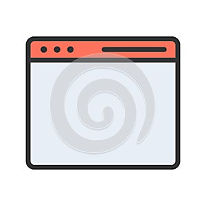 Web Browser icon vector image.