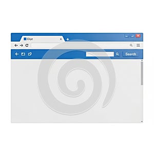 Web browser interface icon isolated on white background