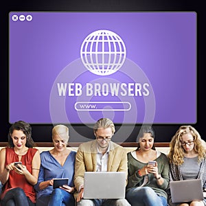 Web Browser Internet Net Technology Concept