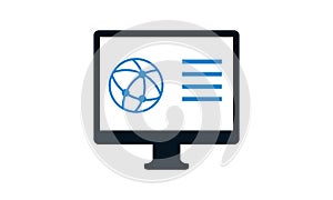 Web browser vector icon, website symbol. Modern, simple flat vector illustration for web site or mobile app.