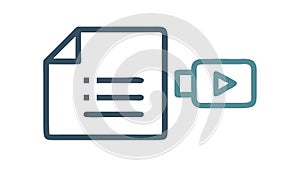 Web Browser with Video Player Interface Icon, vector design Generative AI