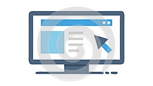 Web Browser Window Icon: Internet Online Services Interface, vector design Generative AI