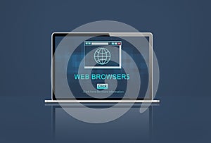 Web Browsers Digital Browsing Computer Concept