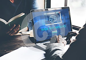 Web Browsers Global Page Site Interface Concept