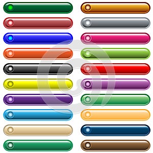 Web buttons 20 shiny assorted colors