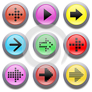 Web buttons Arrow icon