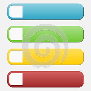 Web buttons,infographic with numbers