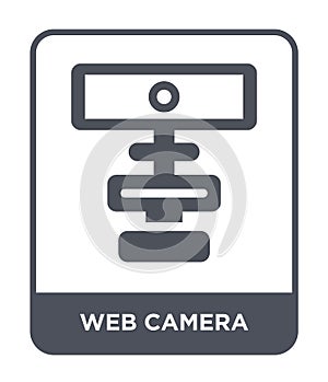 web camera icon in trendy design style. web camera icon isolated on white background. web camera vector icon simple and modern