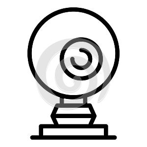 Web camera stream icon, outline style
