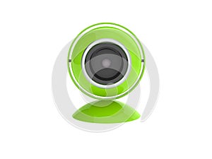 Web camera on a white background, 3d illustration