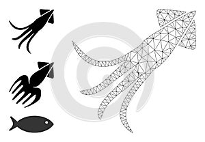 Web Carcass Calmar Vector Icon and Additional Icons