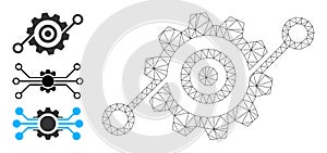 Web Carcass Smart Gearwheel Vector Icon and Original Icons