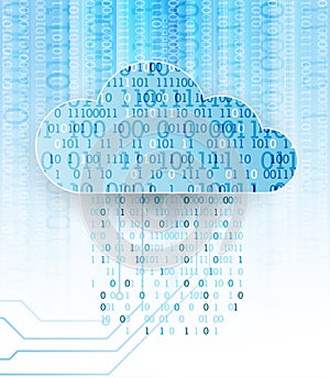 Web cloud technology business abstract background. Vector