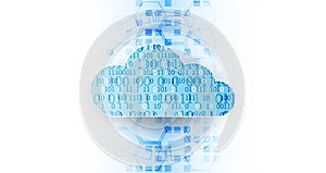 Web cloud technology business abstract background. Vector