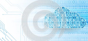 Web cloud technology business abstract background. Vector