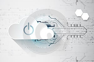 Web cloud technology business abstract background. Vector