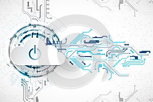 Web cloud technology business abstract background. Vector