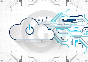 Web cloud technology business abstract background. Vector