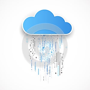 Web cloud technology bussines abstract background