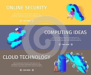 Web Cloud Technology and Networking Concept.