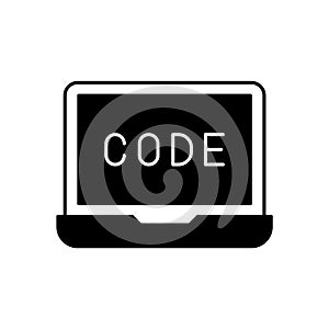 Web Coding Glyph Vector Icon that can easily edit or modify.