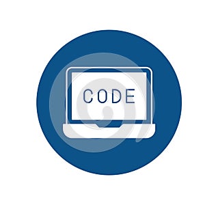 Web Coding Vector Icon with trendy background colors that can easily edit or modify.