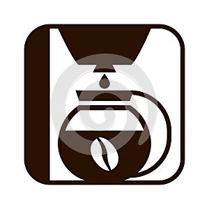 Coffee maker drip icon. Vector