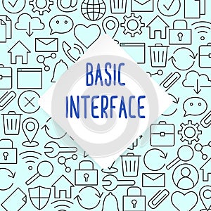 Web and computer basic icons