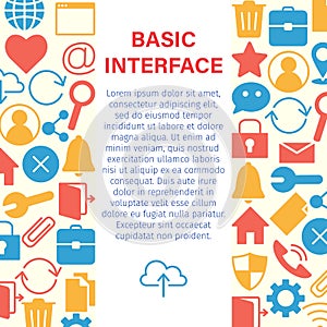 Web and computer basic icons