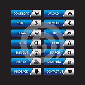 Web Design buttons Theme