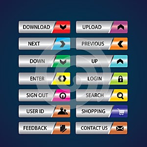 Web Design buttons Theme