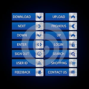 Web Design buttons Theme